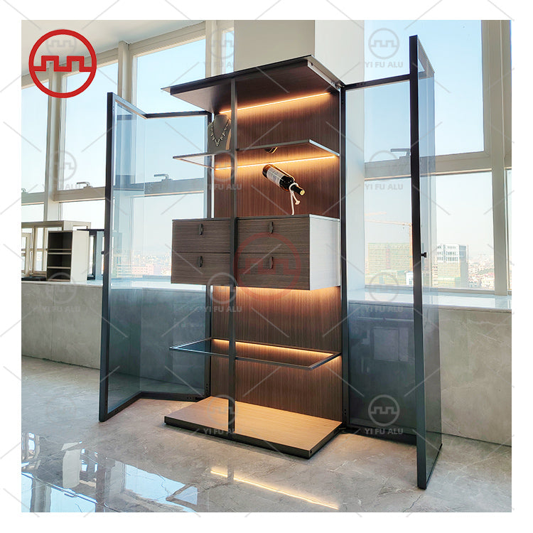 You Can't Guess the Price--Italian Light Luxury Double Glass Door Display Cabinet