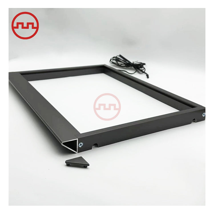 New Bevel Cabinet Glass Shelf Aluminum Profile