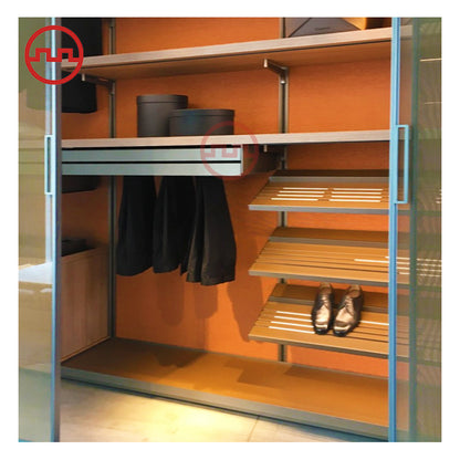 Luxury Italian Open Cloakroom/Wall-Mounted Wardrobes Aluminum Profile