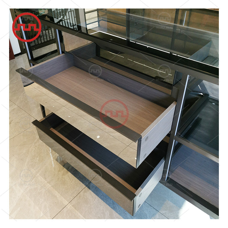 Cabinet Aluminum Frame Drawer Panel Aluminum Profile